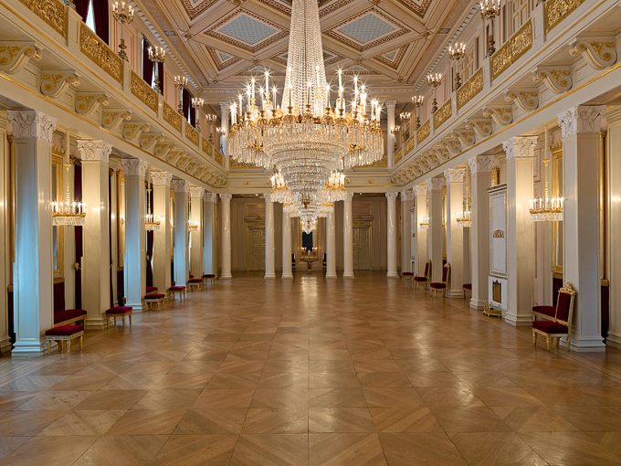 Store festsal er kanskje Slottets flotteste rom. Foto: Jan Haug, Det kongelige hoff